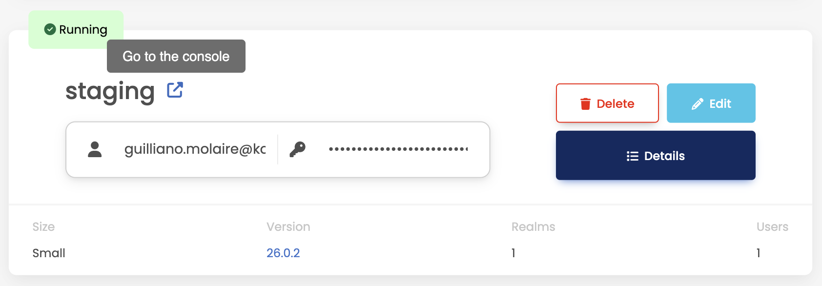 Cluster Dashboard