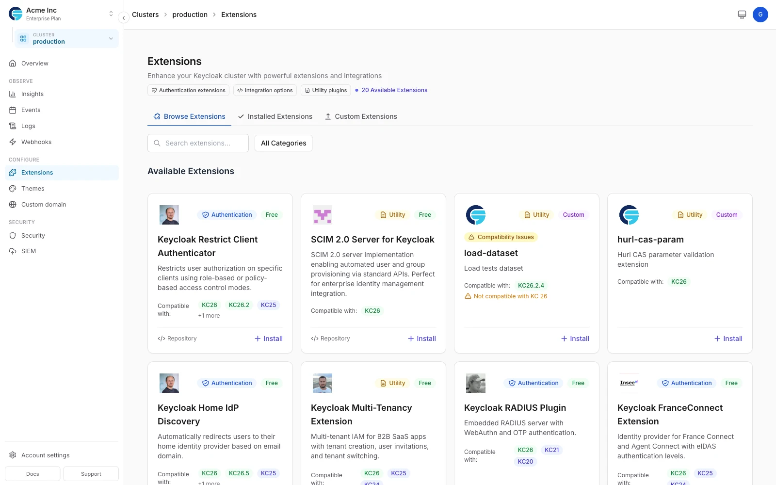 Extensions Marketplace