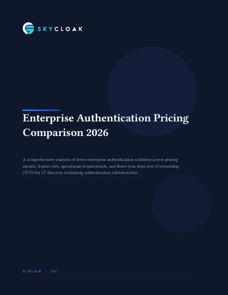 Enterprise Authentication Pricing Comparison 2026