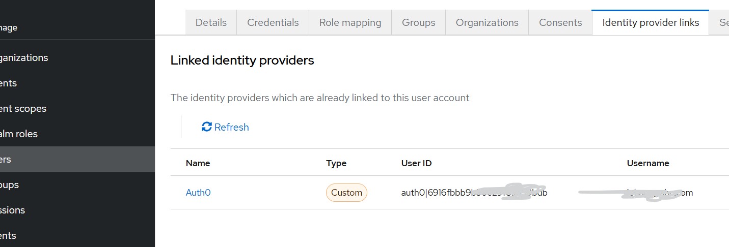 Attribute mapping from external IDP