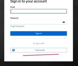FusionAuth Login Link