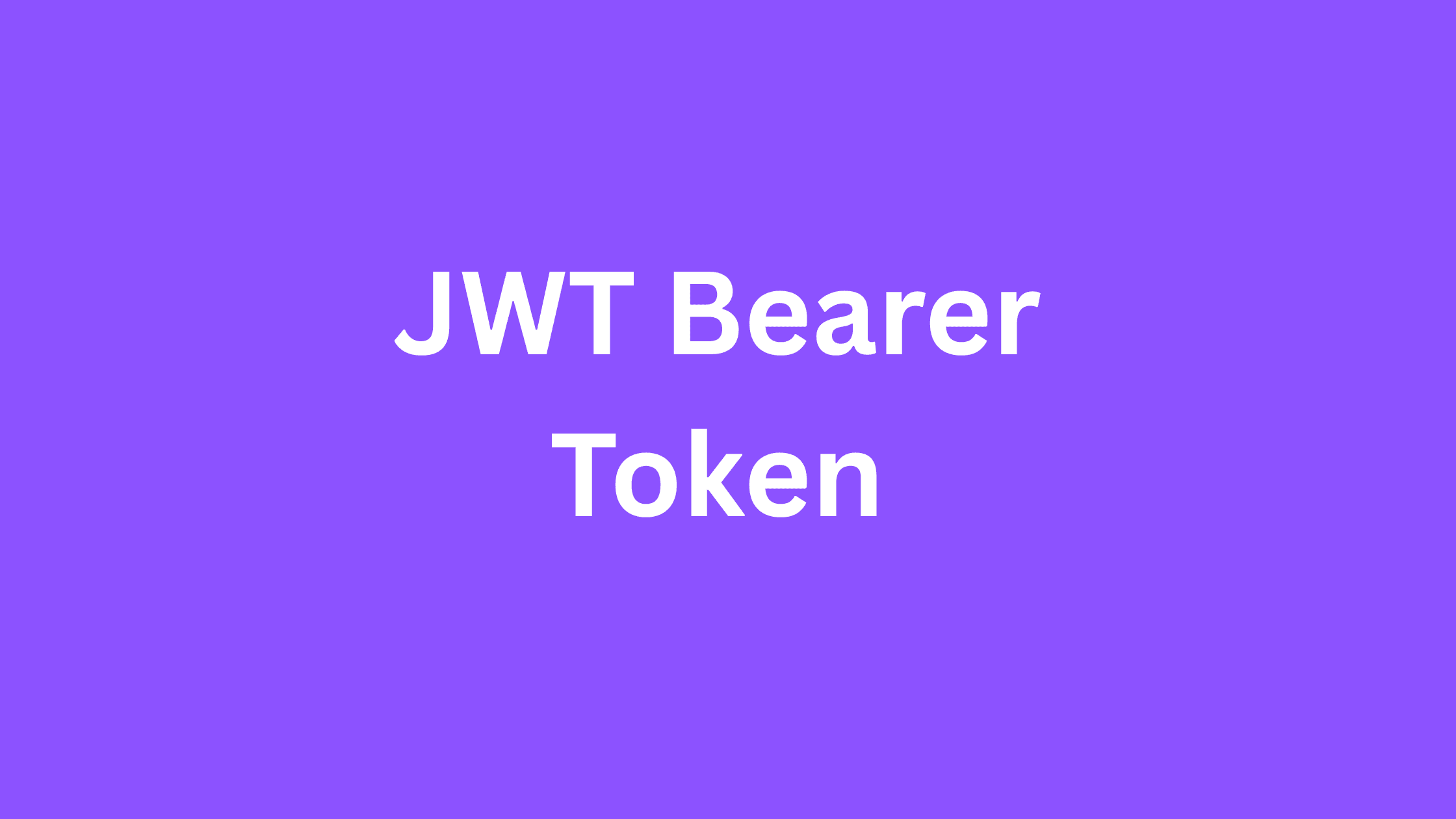 JWT Bearer Token