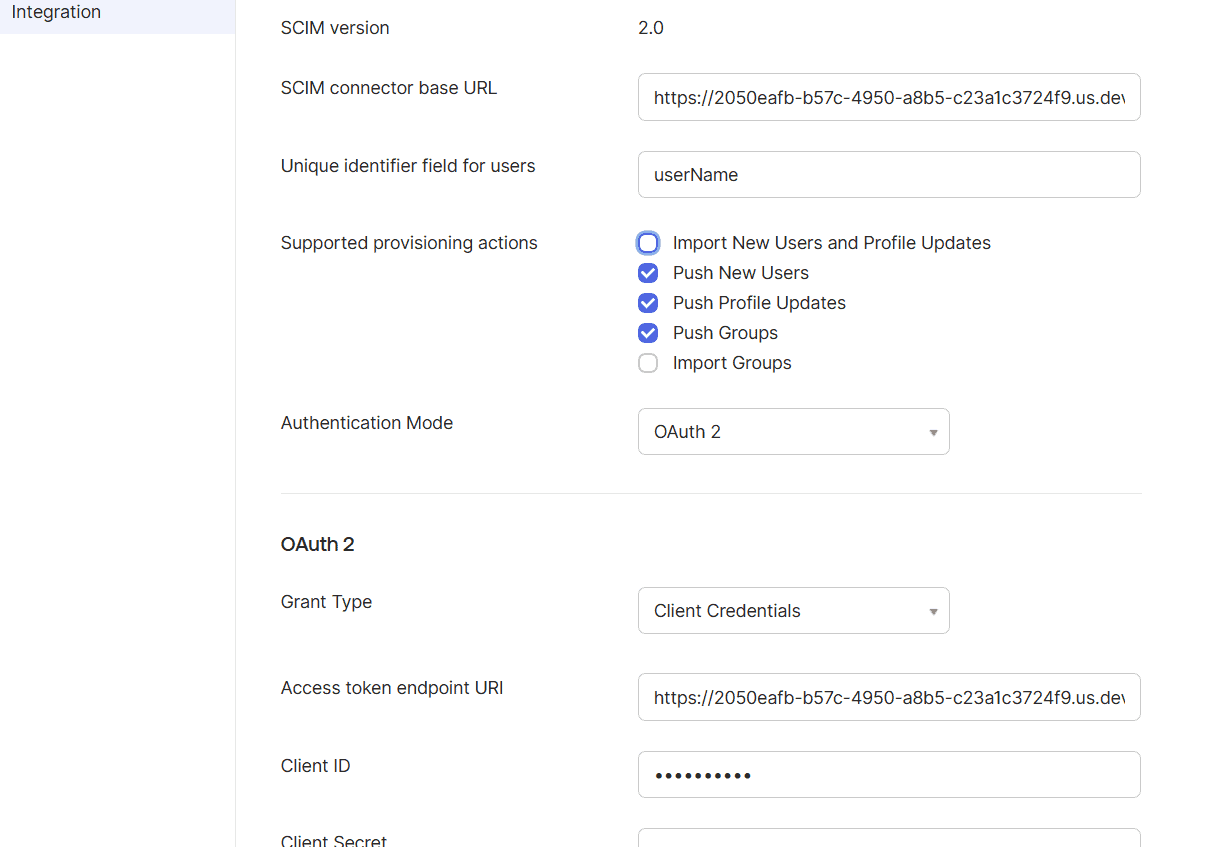 SCIM Integration Between Okta and Keycloak